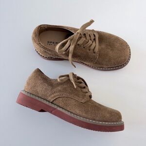 Sperry Caspian Boys Leather Oxford Shoes Size 11